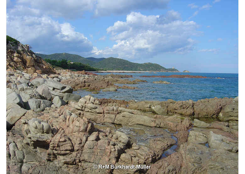 La plage rochier au sud